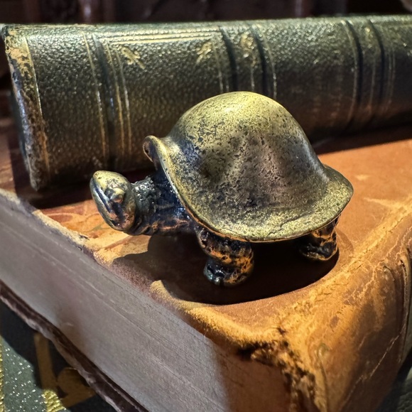Other - Solid Brass Turtle Vintage-style Sculpture Desk Decor